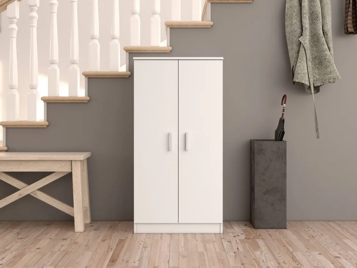 Armadio bianco ante battenti 61x190h cm - Apro