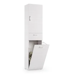 Armadio bianco con cassetto 45x195h cm - Aryanne