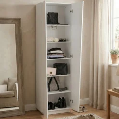 Armadio bianco lucido 2 ante 60x199h cm - Albatros