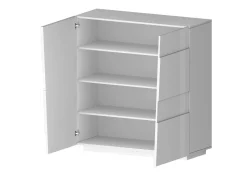 Armadio bianco multiuso 80x195h cm - Arro