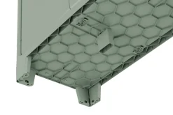 Armadio da esterno Quesnel, 80x44 h100 cm, Grigio e Verde