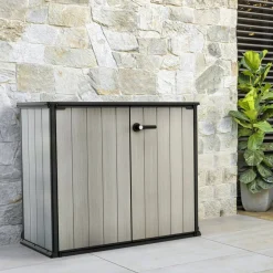 Armadio da terrazzo grigio 139x120h cm - Kindersley
