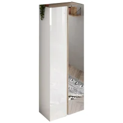 Armadio Multiuso 2 Ante Bianco un Ripiano Apertura Battente 80x34h cm, 3 Ante - Vergemoli