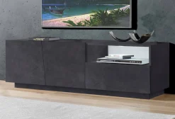 Base TV ardesia 162x44x46h cm 4 ante e 1 cassetto - Acix