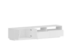Base TV bianco lucido 210x45x45h cm 3 ante - Amis