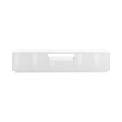 Base TV bianco lucido 220x43x46h cm 4 ante e 1 cassetto - Animai
