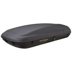 Baule Auto Nero Finitura Effetto Carbonio Capacità 350 l, 75 kg, Apertura Doppia Apertura Laterale Made in Italy - Copora