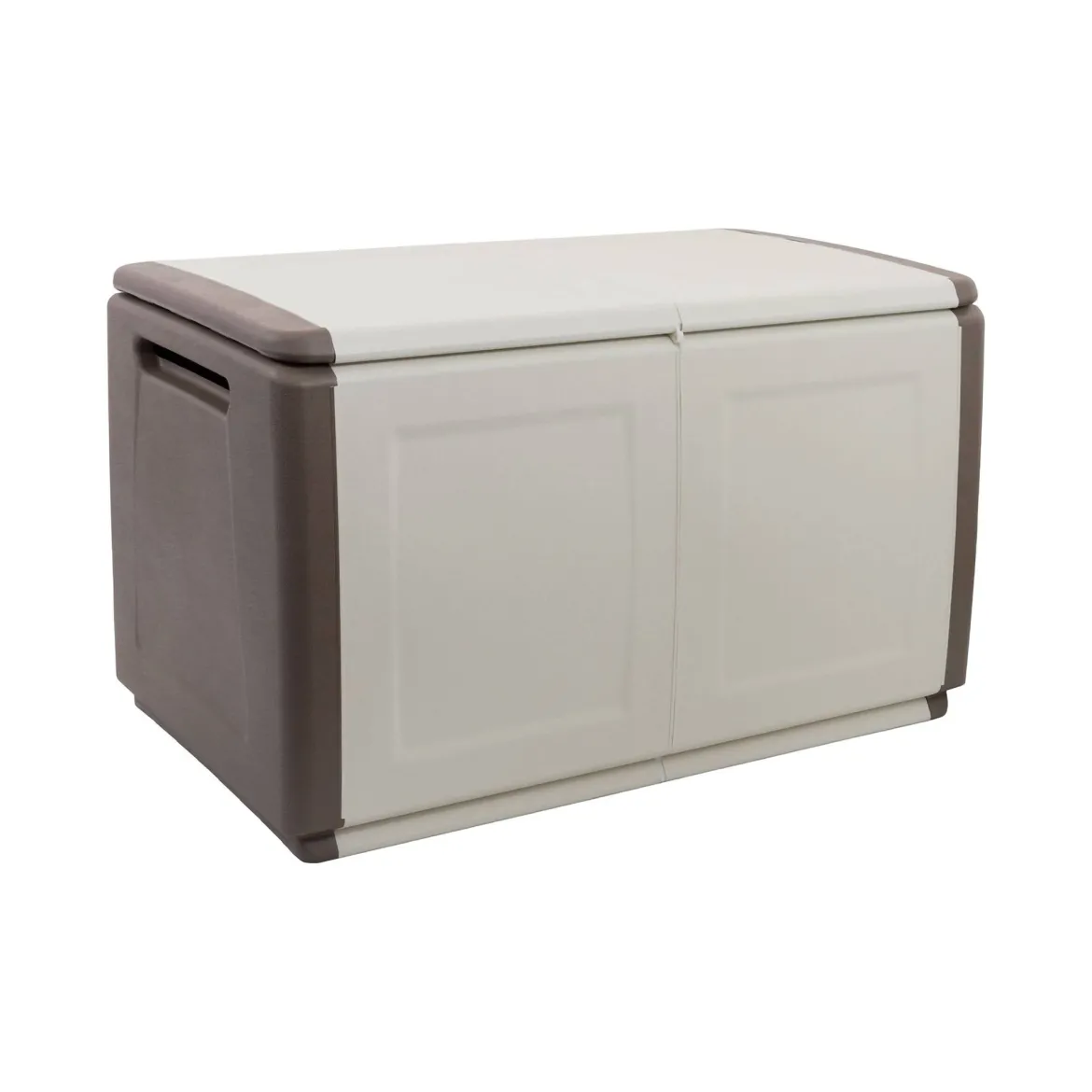 Baule da cortile in resina 96x53x57h cm beige e marrone - Andra