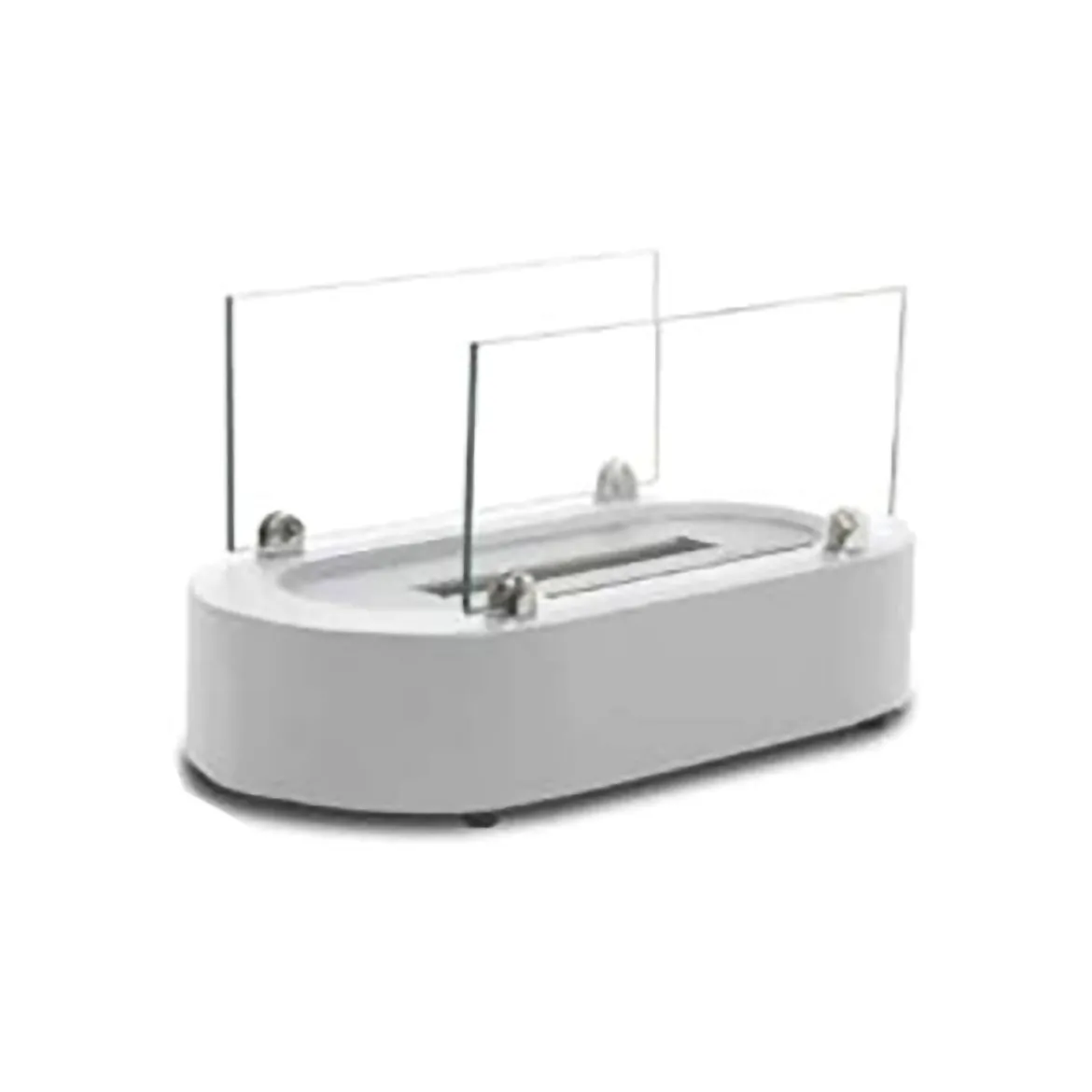 Camino a Bioetanolo Bianco Capacità 1 lt Superficie Riscaldabile 30 40x20x20h cm, Potenza (kw) 2.5 - Lahabana