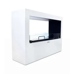 Camino a bioetanolo da pavimento 100x30x70h cm nero - Aicurzio