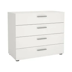 Cassettiera 4 cassetti bianca lucida 98x81h cm - Hecate