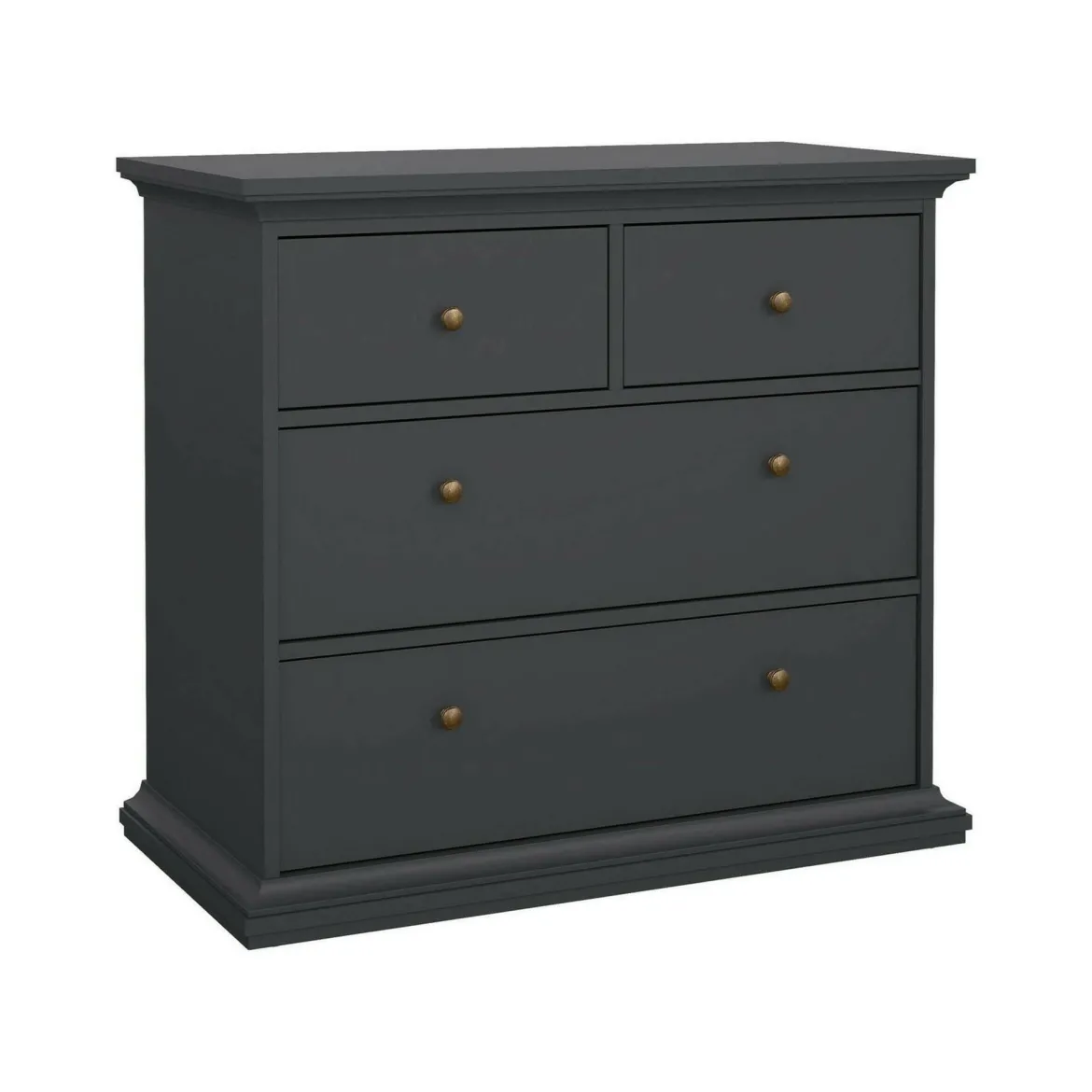 Cassettiera 4 cassetti grigia 96x86h cm - Arika