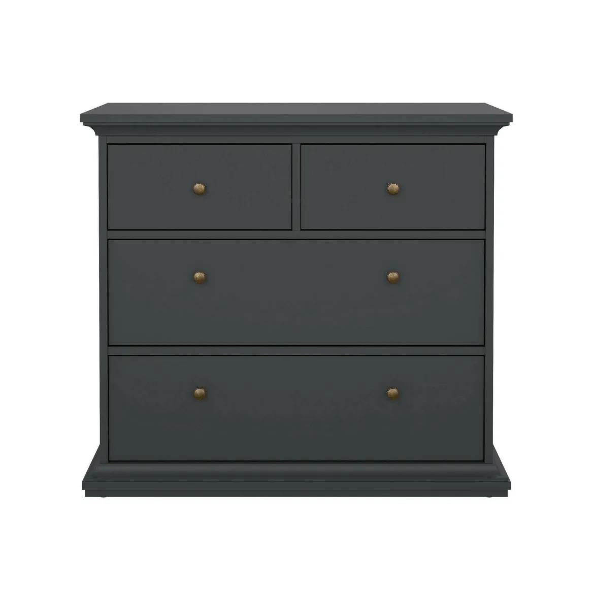 Cassettiera 4 cassetti grigia 96x86h cm - Arika