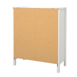 Cassettiera con maniglie bianca 82x98h cm - Nicholas