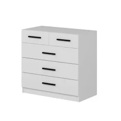 Cassettiera con maniglie bianca 96x86h cm - Arika