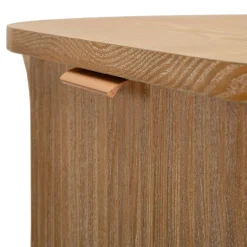 Cassettiera Marrone Ciliegio oro 4 Cassetti Effetto Invecchiato 38x34x82h cm, Apertura Scorrevole - Falisa