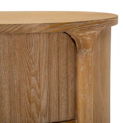 Cassettiera Marrone Ciliegio oro 4 Cassetti Effetto Invecchiato 38x34x82h cm, Apertura Scorrevole - Falisa