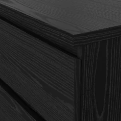 Cassettiera moderna nera 77x111h cm - Ansel