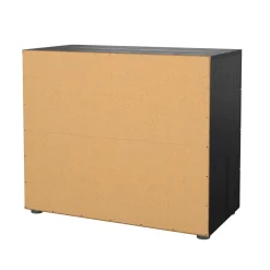 Cassettiera salvaspazio nera 80x68h cm - Arwen