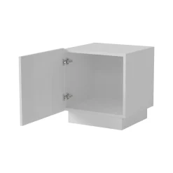 Comodino in legno bianco 50x34x58h cm - Arnad