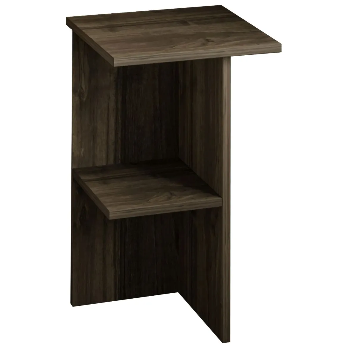 Comodino Marrone Noce un Ripiano Colore Ripiano Marrone 36x36x60h cm, Sfumatura Colore Struttura Noce - Roaschia