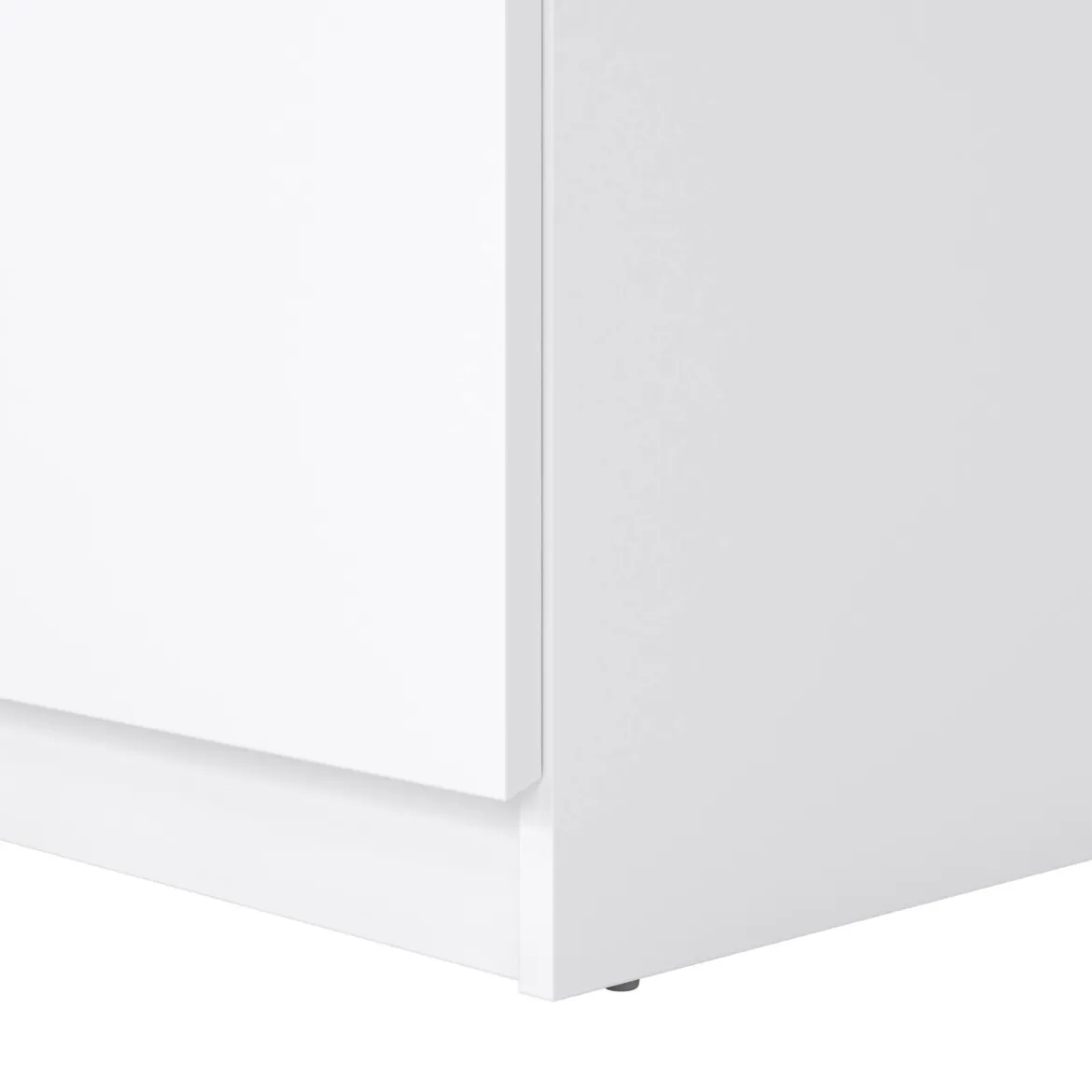Comodino 1 ripiano bianco lucido 40x40x70h cm - Delfini
