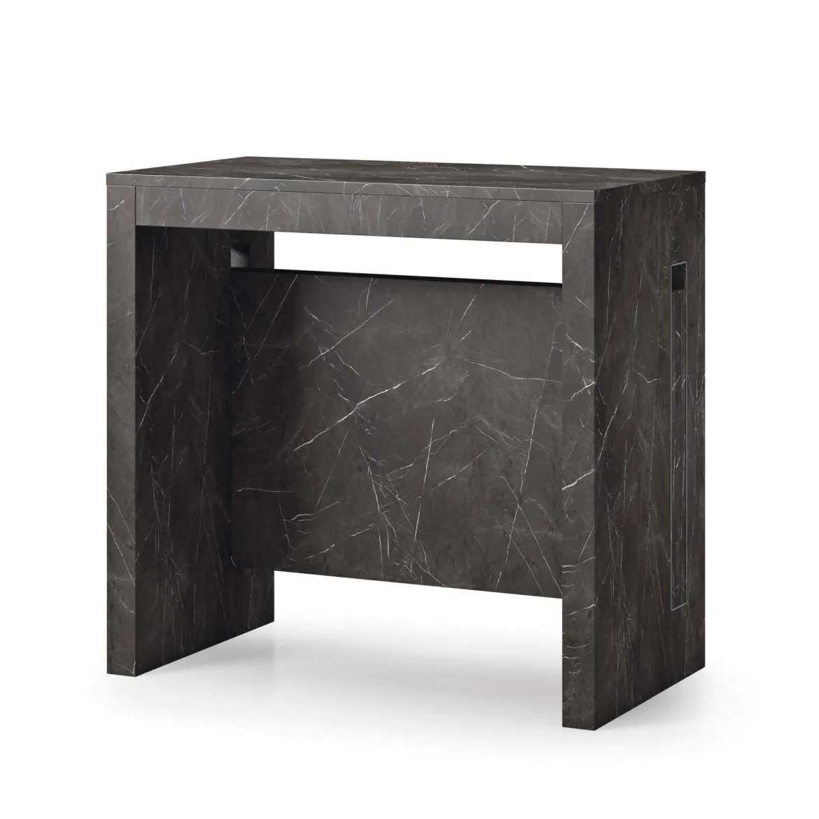 Consolle allungabile Akam, 186x80h76 cm, Marmo Nero