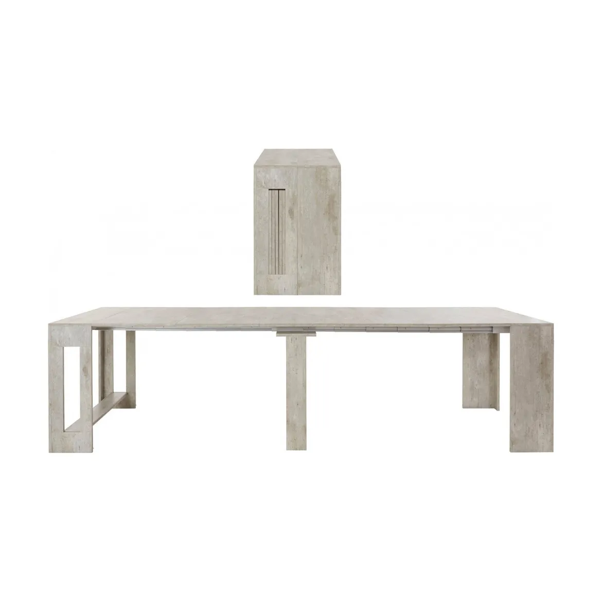 Consolle estensibile 4-12 posti grigio - Anello