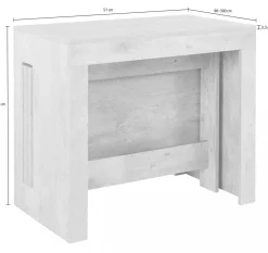 Consolle estensibile 4-12 posti rovere nodi - Alej