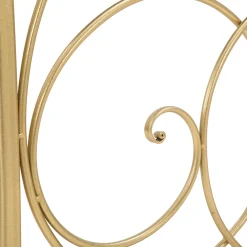 Consolle oro Trasparente un Ripiano Materiale Struttura in Vetro 140x40x80h cm, Colore Ripiano Trasparente - Dilija
