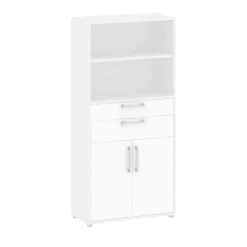 Credenza alta bianca 90x32x132h cm 2 ante - Tormalina