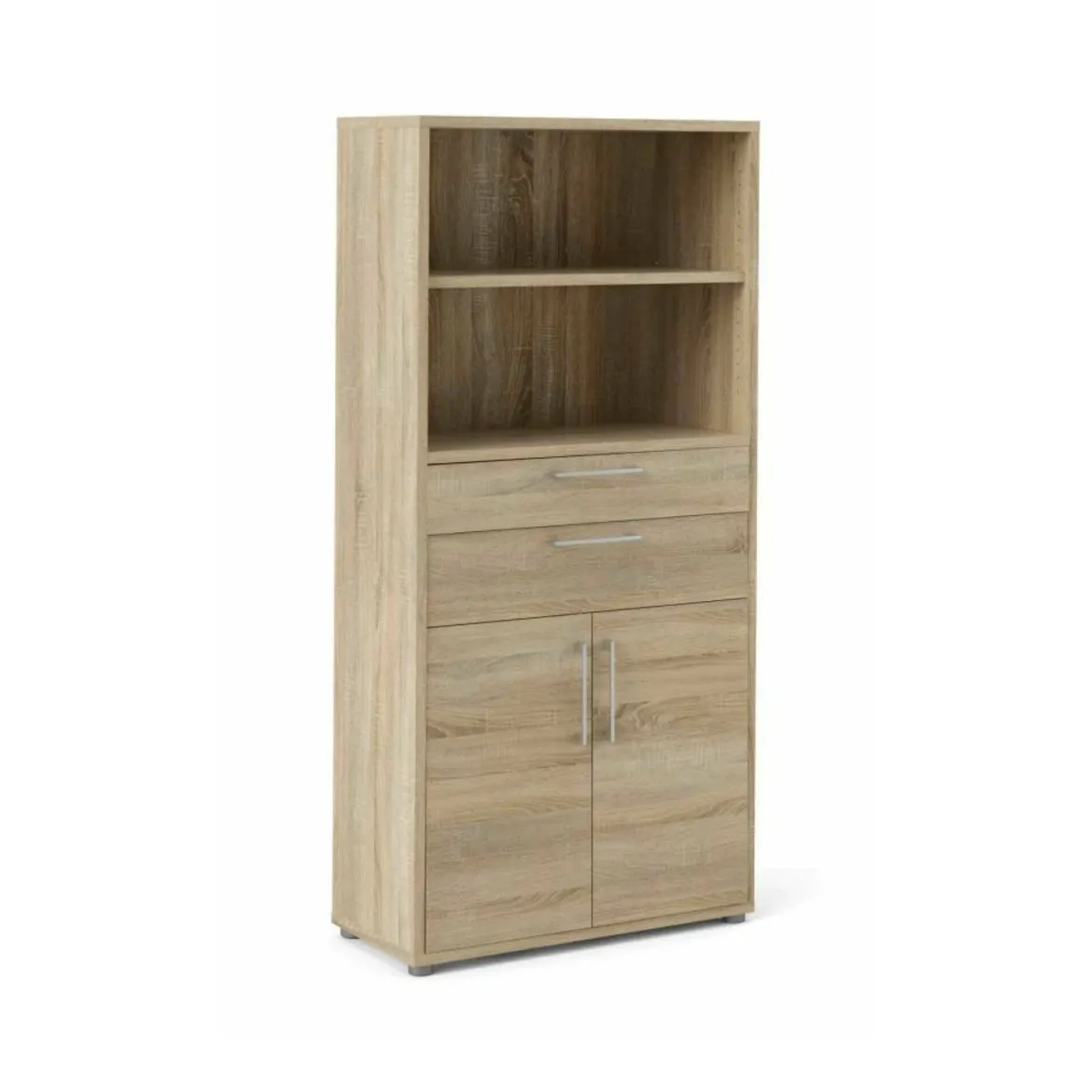 Credenza alta quercia 89x40x185h cm 2 ante e 2 cassetti - Albidona