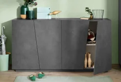 Credenza ardesia 158x43x86h cm 4 ante - Ackhab