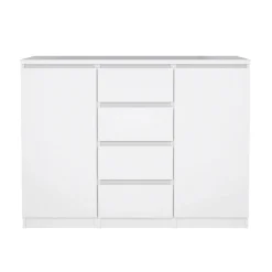 Credenza bianco lucida 121x38x86h cm 2 ante - Acab