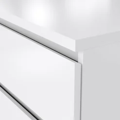 Credenza bianco lucida 153x50x68h cm 6 cassetti - Joyce