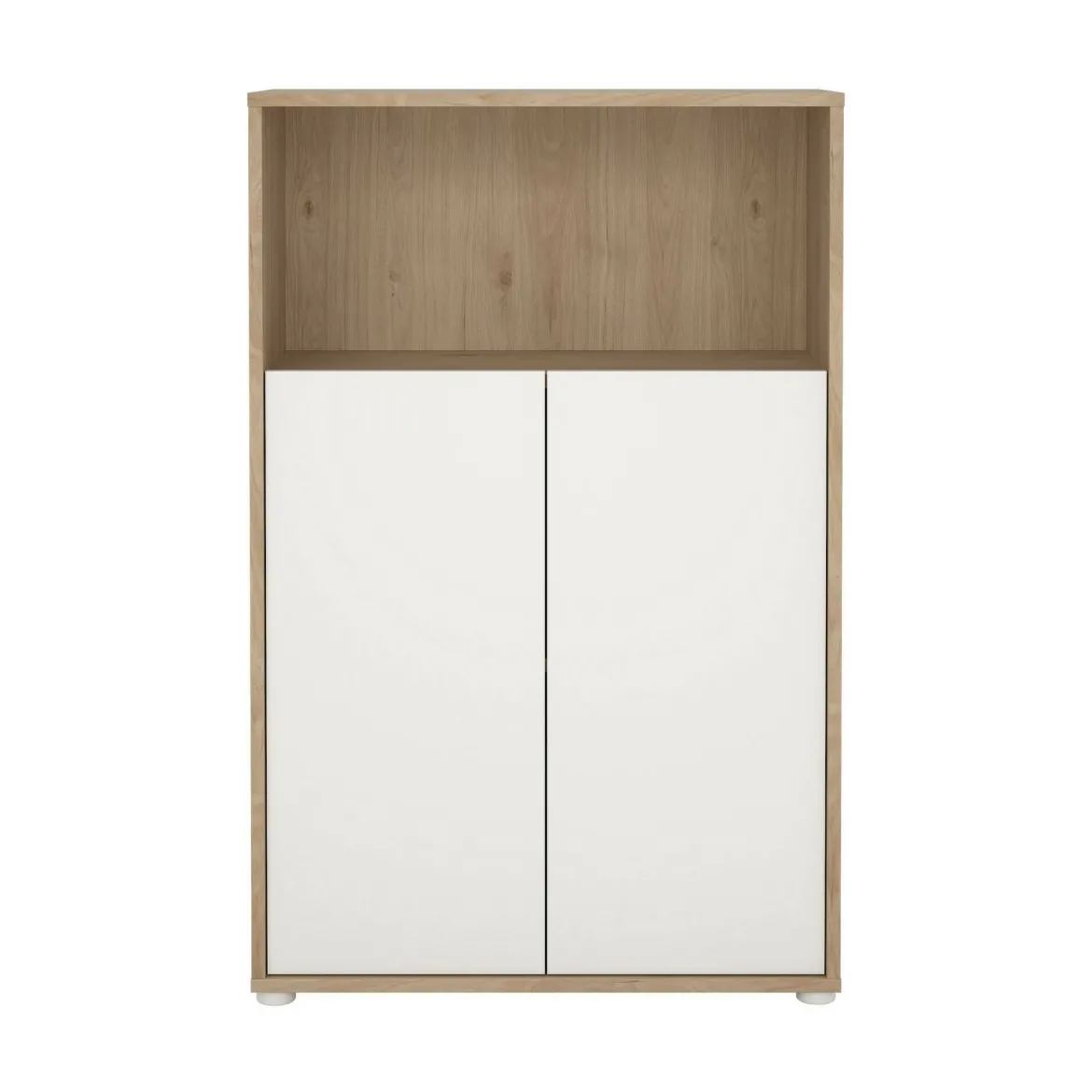 Credenza rovere e bianca 98x39x73h cm 2 ante e 1 cassetto - Tulo