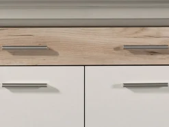 Cucina Bianco Marrone Rovere un Cassetto 4 Ripiani, 6 Ante - Lanzo
