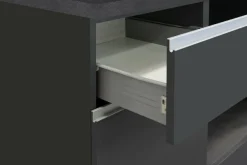 Cucina Grigio Ardesia Grigio Ardesia un Cassetto 19 Ripiani, Modulabile Made in Italy - Attiko