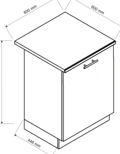 Cucina Marrone Rovere Modulabile un Cassetto, un Ripiano - Urzulei