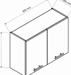 Cucina Marrone Rovere Nodi Modulabile un Cassetto, un Ripiano - Urzulei