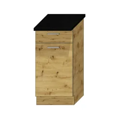 Cucina Marrone Rovere Nodi Modulabile un Cassetto, un Ripiano - Urzulei