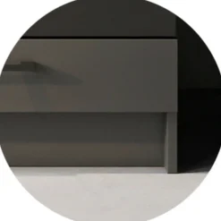 Cucina Nero Antracite Modulabile un Cassetto, un Ripiano - Rostas