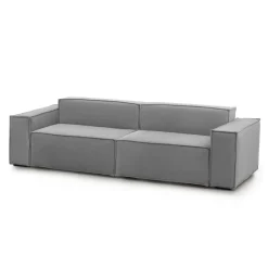 Divano ad angolo grigio 260x95x70h cm - Argo