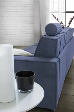 Divano con braccioli blu 200x95x90h cm - Larimar