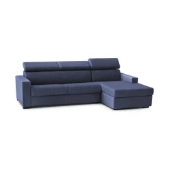 Divano con braccioli blu 300x170x70h cm - Ananas