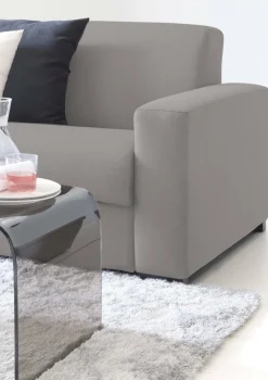 Divano con braccioli grigio 260x95x90h cm - Azechiele