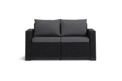 Divano da esterno Roberval, 141x68 h72 cm, Antracite