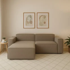 Divano design tortora 300x170x70h cm - Ananas