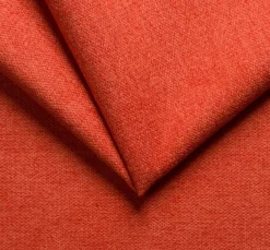Divano Fisso 3 Posti Arancione Sfoderabile Lavabile 200x95 cm, Braccioli Made in Italy - Severo