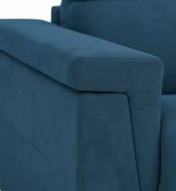 Divano Fisso 2 Posti blu Sfoderabile Idrorepellente 185x95x100h cm, Lavabile Made in Italy - Lapio